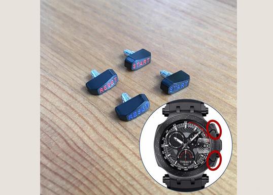 steel button pusher for Tissot T Sport 2018MotoGP 43X47.6mm quartz